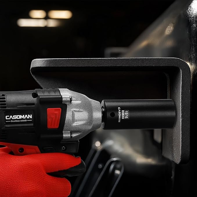 CASOMAN 1/2" Drive x 15/16" Deep Impact Socket, 6-Point, SAE, CR-MO