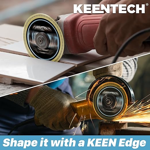 KEENTECH 4-1/2 Inch Indestructible Cut Off Disc for Angle Grinder, 7/8" Arbor, All-Purpose Cutting Disc for Metal, Stone, Tile, Wood, Concrete & PVC, 3-Pack