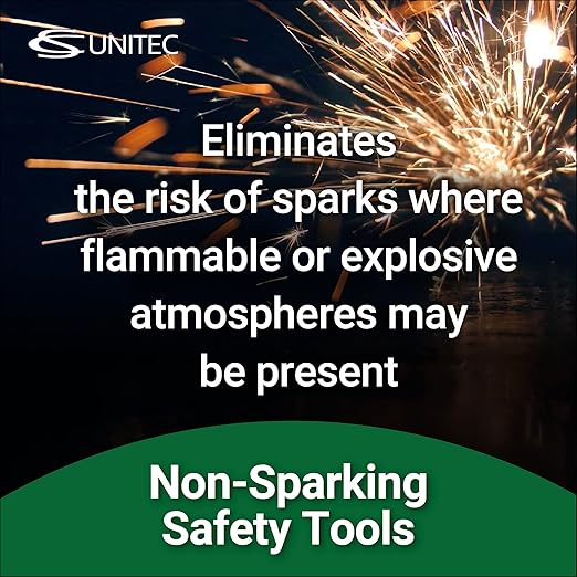 CS Unitec | Non-Sparking & Non-Magnetic Adjustable Wrench | 12in Aluminum Bronze Tool, TUV Certified & Beryllium Free