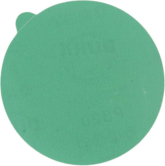 Dura-Gold Premium 5" Green Film PSA Sanding Discs - 320 Grit (Box of 50) - Film Back Self Adhesive Stickyback Sandpaper Discs for DA Sanders, Fast Cut Abrasive - Sand Automotive Paint Woodworking Wood