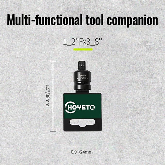 1/2" to 3/8" Male Drive Impact Socket Adapter | Chrome Molybdenum Alloy (Cr-Mo) Steel | Driver Conversions for Impact Wrench & Heavy-Duty Applications