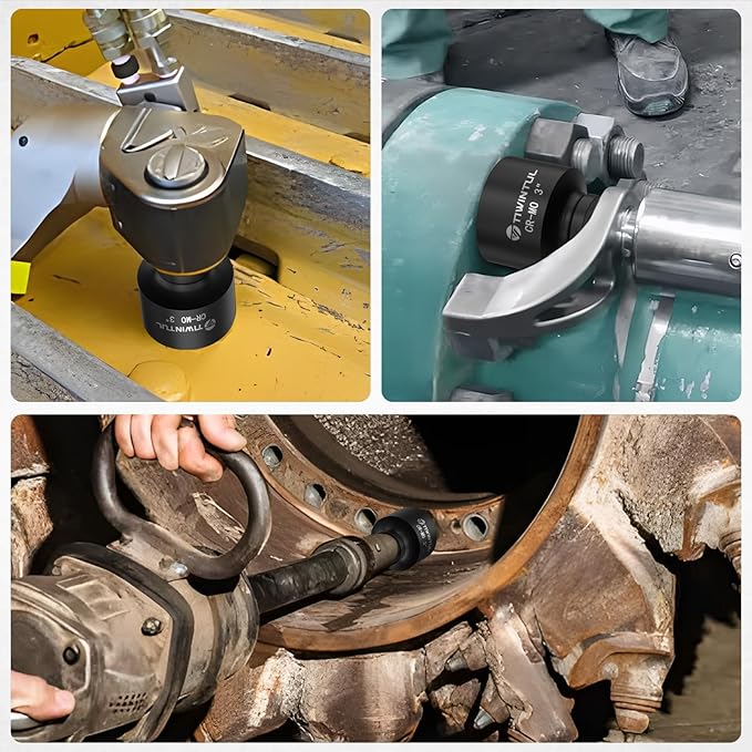 3" Impact Socket 1" Drive, 6 Point Design, CR-MO Large Impact Socket, ANSI Certified, Heavy Duty Socket 1 Inch Drive for Fleet, Oilfield, Construction & Industrial Repair