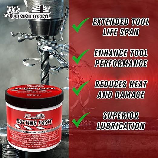 Cutting Paste 10 OZ, Cutting, Tapping, and Drilling Lubricant for All Metals, Reduces Heat, Extends Tool Life & Improves Precision, for Drilling, Milling, Threading, and More