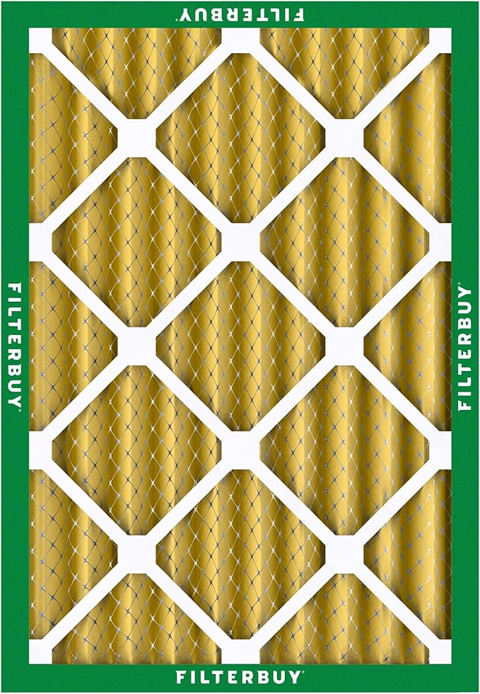Filterbuy 24x30x4 Air Filter MERV 11 Superior Pet & Allergy Defense (4-Pack), Electrostatic Pleated HVAC AC Furnace Filters Replacement, Made in USA (Actual Size: 23.50 x 29.50 x 3.63)