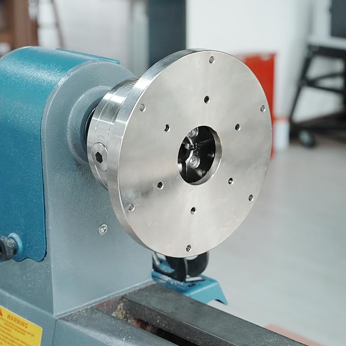 5??130mm Faceplate Ring for Woodturning Lathe Chucks, allows the workpiece to be securely clamped by the chuck's dovetail jaws,Compatible with Super NOVA 2, G3.