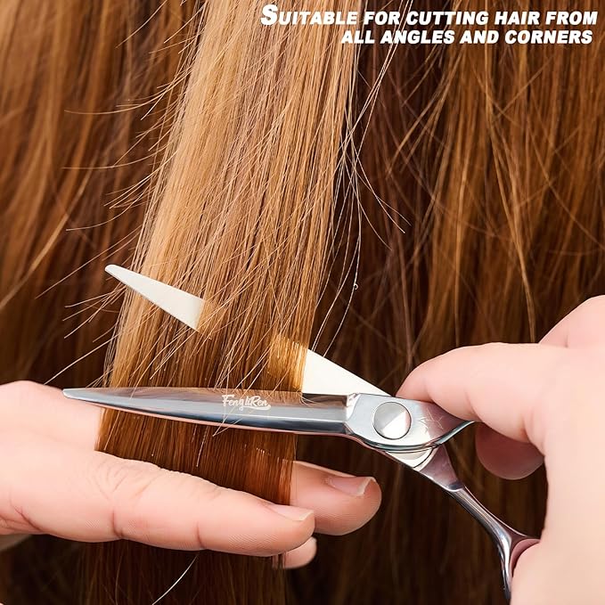 High-end Professional Extremely Very Sharp Barber Hair Cutting Scissors Hairdresser Shears For Hair 6.1 Inch Haircut Scissor Made Of Dynamic Stainless Steel For Hairdressing Salon Home Use