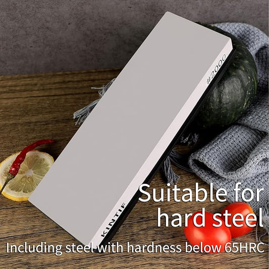 Whetstone Knife Sharpening Stone Cuts fast Splash and go No need to soak Medium Grit #2000 Knife Sharpener…