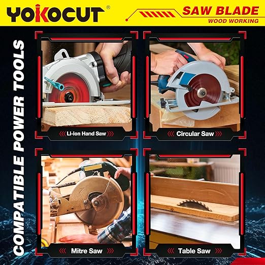 12 Inch Mitre Saw Blades, 32T for General Purpose & 80T for Ultra-Fine Finish Wood Cutting, Carbide-Tipped Professional Table Saw Blade with 1-Inch Arbor - 2 Pack
