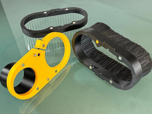 CNC Dust Shoe COMBO for CNC miling Machine - 2-1/2-inch Vacuum Port.