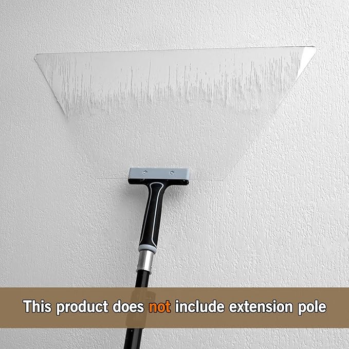 ROLLINGDOG 24 Inch Knockdown Knife - Threaded End Can be Attached to Extension Pole,Acrylic Plastic Blade,Ideal for Creating Knockdown Texture