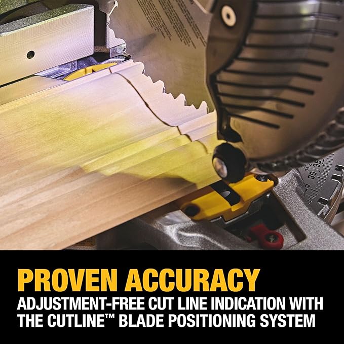 DEWALT 20V MAX XR 10 in. Double Bevel Fixed Miter Saw (Tool Only) (DCS714B)