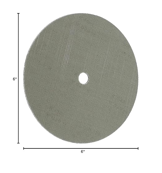 CS Unitec 80987 FIX Disc with Hook & Loop Fasterning, TZ Pyramid, 6" Diameter, A30/600 Grit, (Pack of 10)