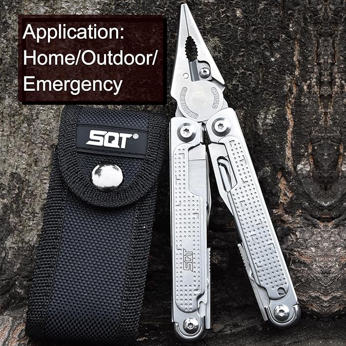 SQT2048 20-in-1 Multitool, Foldable & Self-Locking, Professional Tool for DIY, Home Repairs, Outdoor Camping ??Must-Have Gifts for Men, Compact, Durable, All-in-One Tool for Every Task