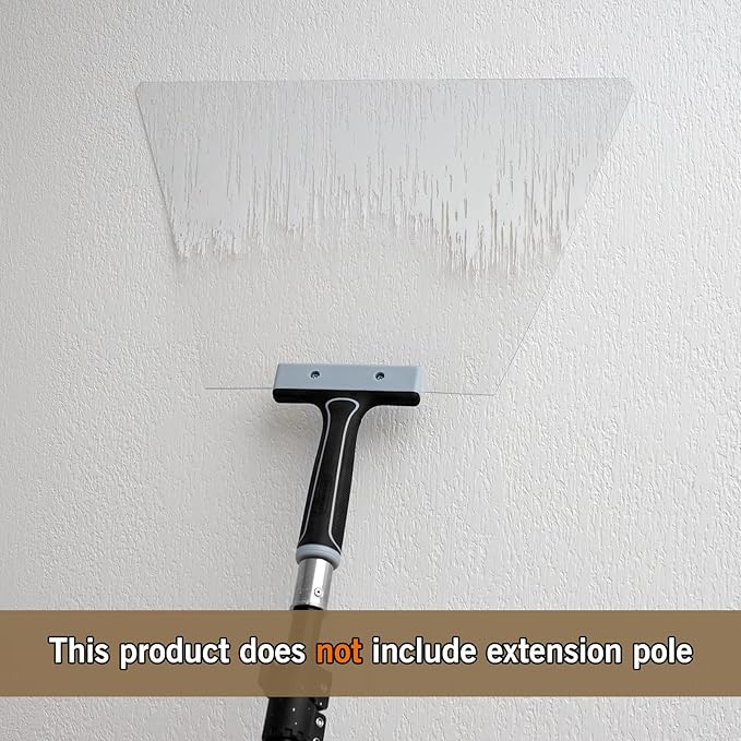 ROLLINGDOG 17.5 Inch Knockdown Knife - Threaded End Can be Attached to Extension Pole,Acrylic Plastic Blade,Ideal for Creating Knockdown Texture