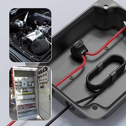 2 Port Insulated Multi Tap Connector 4-14 AWG Aluminum to Copper Wire Connectors Single-Sided Entry Aluminum Wire Connectors Slotted Allen Hex - 5 Pack