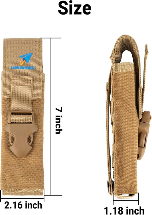 Folding Saw Storage Pouch, Compatible with 7-8 Inch Hand Saws and Pruning Saws, Made of 1680D Nylon Oxford Fabric, Brown Color for Easy Outdoor Carry