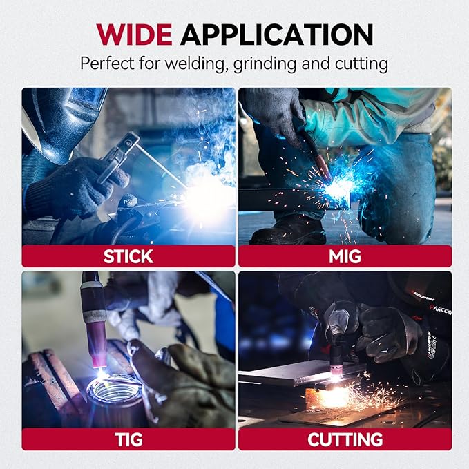 ARCCAPTAIN Auto Darkening Welding Helmet with Side View, 180째 Panoramic View, 1/1/1/1 True Color Large Viewing Welding Hood with 4 Arc Sensor Solar Powered, Wide Shade 4/5-9/9-13 for TIG MIG ARC CUT