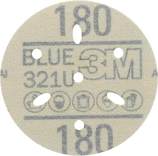 3m 3M-36146 Hookit Blue Abrasive Disc Multi-hole, 3, 180 Grade