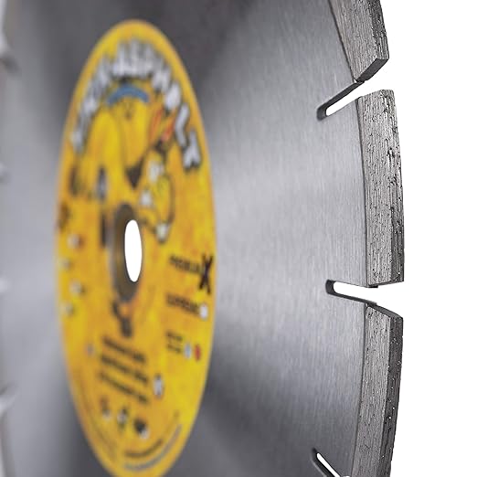 Delta Diamond Kick-Asphalt 12 Inch Diamond Blade, Segmented with Wedge Segments, Wet/Dry Cutting Asphalt, Green Concete, Masonry Block, and Similar Materials (12")