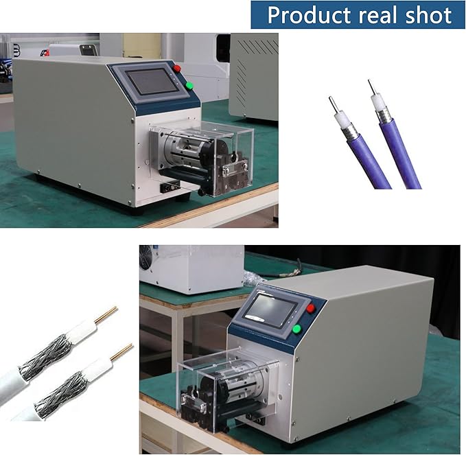 Coaxial Cable Wire Stripper Machine, Automatic Electric Wire Stripper Machine, RF Antenna Stripper, LCD Touch Screen