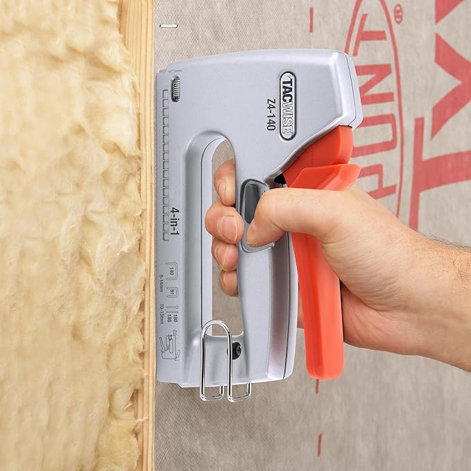 Tacwise 1764 Z4-140 (T50) Heavy Duty 4-in-1 Metal Staple/Nail Gun with 4000 Staples and 2000 Nails, Stapler and Brad Nailer for Professional and DIY Tasks