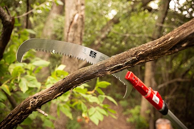 EZ Kut Professional Pole Saw 20??Extendable - Manual Pole Saw for Tree Trimming. Branch Cutter with Double Hook for Branch Removal - Best Tree Pruner. Tree trimmer pole saw. Since 1988