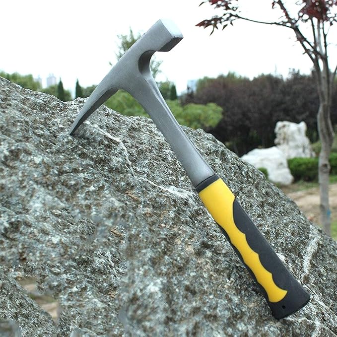 MANCHAP 2 PCS 32oz Rock Pick Hammer, 2LB Masonry Hammer with Pointed Tip for Geological, Camping