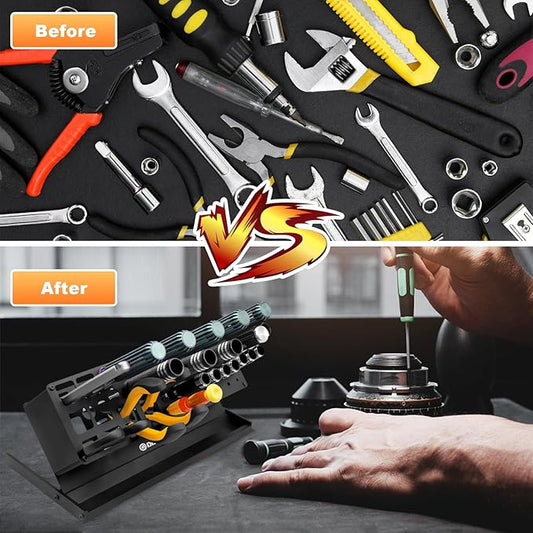 OGRC Screwdriver Storage Rack RC Repair Tool Shelf Screwdriver Organizer Holder Desktop Hand Tool Stand for Hex Cross Screw Driver Tool Kit