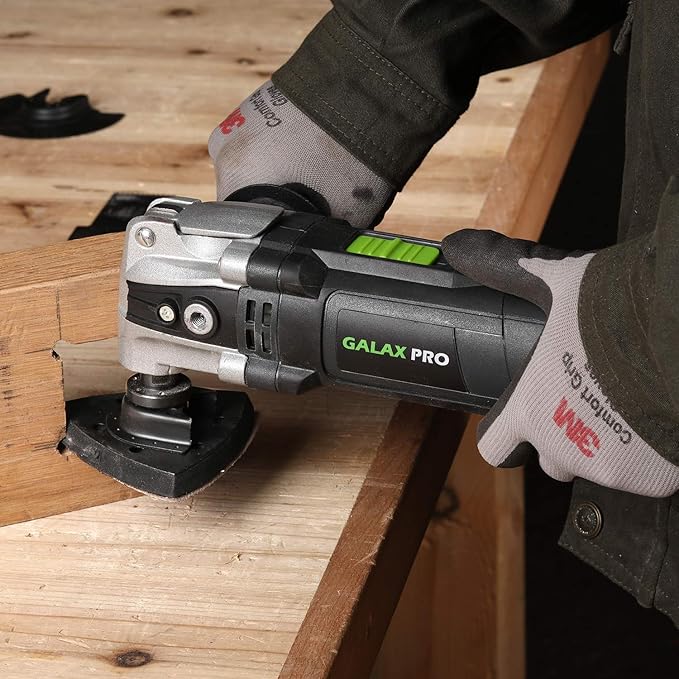 GALAX PRO 3.5A 6 Variable Speed Oscillating Multi Tool Kit with Quick Clamp System Change and 30pcs Accessories, Oscillating Angle:4째 for Cutting, Sanding, Grinding
