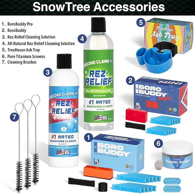 Magnetic Glass Cleaner BoroBuddy Pro | Cleans Hard to Reach Stains on Glass, Ceramic, Metal Pieces of All Shapes & Sizes | Glass Pieces, Bottles, Glassware | Free Scrubber Pads | Green