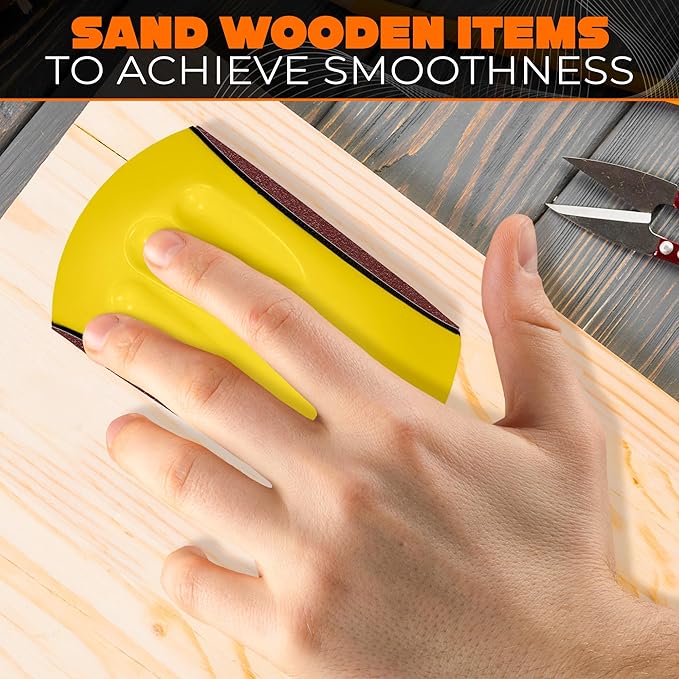2Pcs Mouse Sanding Blocks for Wood - Mouse Sander Block Auto Body Tools Hand Woodworking Tool Sanding Pads Craftsmen Hand Tools - Autobody Sanding Block for Crafts Woodworking Tools Wood Sander Pads
