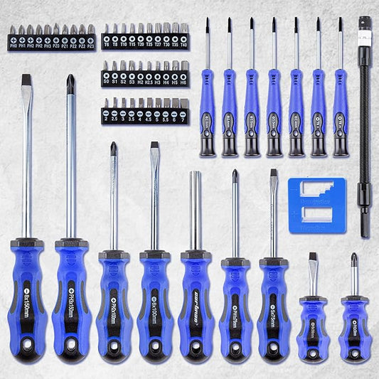 CARTMAN 59 Pieces Precision Screwdriver Set竊똏rofessional Magnetic Repair Tool Kit for Home, Bicycle Office Equipment And Car Repairs