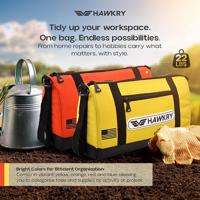 HAWKRY Oxford Waterproof Tool Bag set of 4 â Small Tool Bag and Tool Pouch, Fishing Bag, Travel Pouch, Compact, Durable Small Travel Bag, Multipurpose Tool Bags for Men for Work, Fishing and Travel