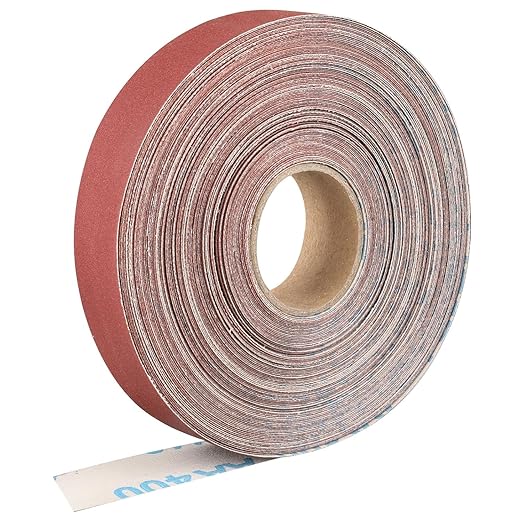 Emery Cloth Roll,240 Grit Continuous Sandpaper Roll 1" x 88 Feet Sandpaper Roll for Wood Furniture Finishing Metal Sanding Automotive Polishing