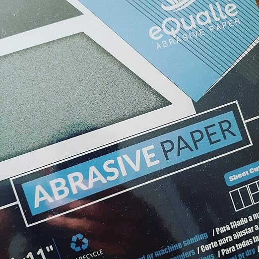 120 Grit Sandpaper Sheets 100 Pack 9x11 in ??Medium Silicon Carbide for Wood Smoothing, Surface Prep, Paint Sanding ??Lija Grano 120 para Carpinter챠a, Acabado Intermedio, Flexible e Impermeable