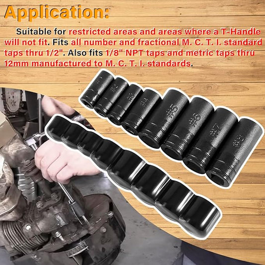 70500 Tapping Socket Set, Suitable for Areas Where T-Handles Will Not Fit