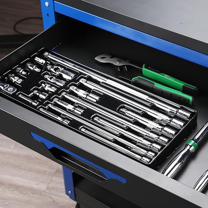 SK 20 Piece Socket Extension Set, 1/4", 3/8" and 1/2" Drive Extension Bar, Swivel Universal Joints and Adapters, SuperKrome Finish, Premium CR-V Construction