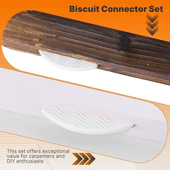 PVC Plastic Biscuit Joiner Tool #20 ??50 Pack White Joiner Biscuits for Connecting PVC Decorative Panels, Woodworking, Biscuit Connector for Furniture Frames, Door Frames, Countertop Joiner