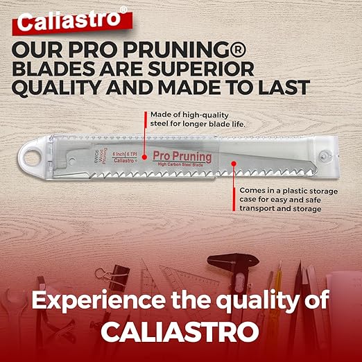 6-Inch Wood Cutting & Pruning Saw Blades for Reciprocating/Sawzall Saws - 8 Pack