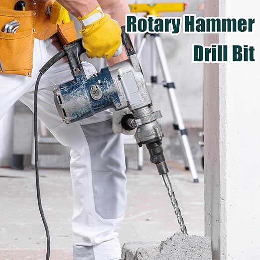1-3/16 in x 14.2 in (30 x 360mm) SDS Plus Rotary Hammer Drill Bit, Concrete Drill Bit for Concrete, Brick, Cement and Stone, Length (Length : 360mm / 14.2 inch, 1-3/16 inch 竊?30mm)