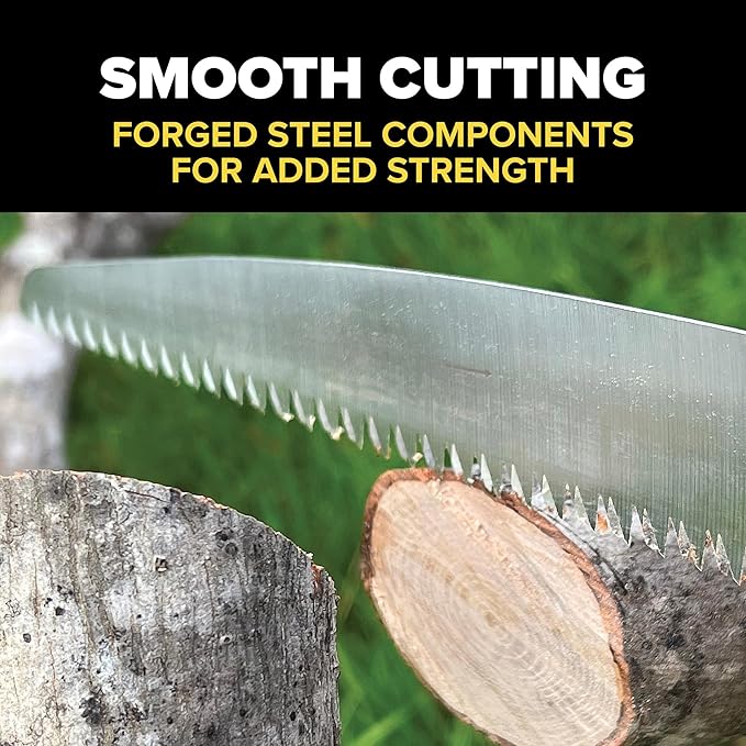 Jameson HS-16TE-WH Barracuda™ Tri-Cut Hand Saw Kit, 16-Inch Blade with Wooden Handle, Efficient and Clean Cutting