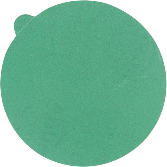 Dura-Gold Premium 5" Green Film PSA Sanding Discs - 400 Grit (Box of 50) - Film Back Self Adhesive Stickyback Sandpaper Discs for DA Sanders, Fast Cut Abrasive - Sand Automotive Paint Woodworking Wood