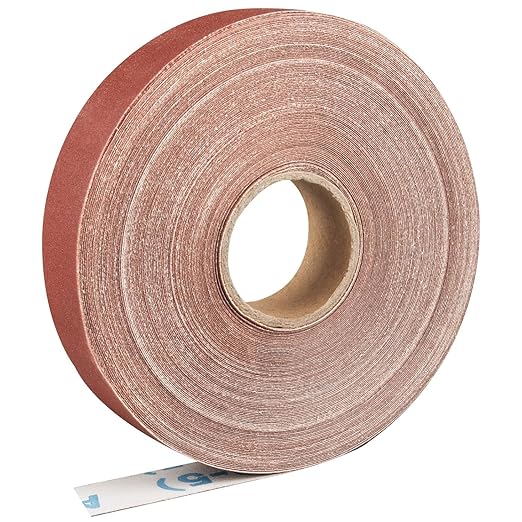 Emery Cloth Roll,320 Grit Continuous Sandpaper Roll 1" x 89 Feet Sandpaper Roll for Wood Furniture Finishing Metal Sanding Automotive Polishing