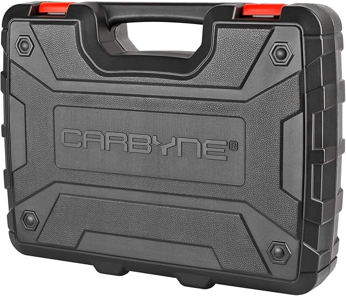 CARBYNE 84-Piece Master Hex & Torx Bit Socket Set & External-Torx Socket Set | S2 Steel Bits, CrV Steel Sockets, Corrosion Resistance, Durable Case | 1/4", 3/8" & 1/2" Dr.