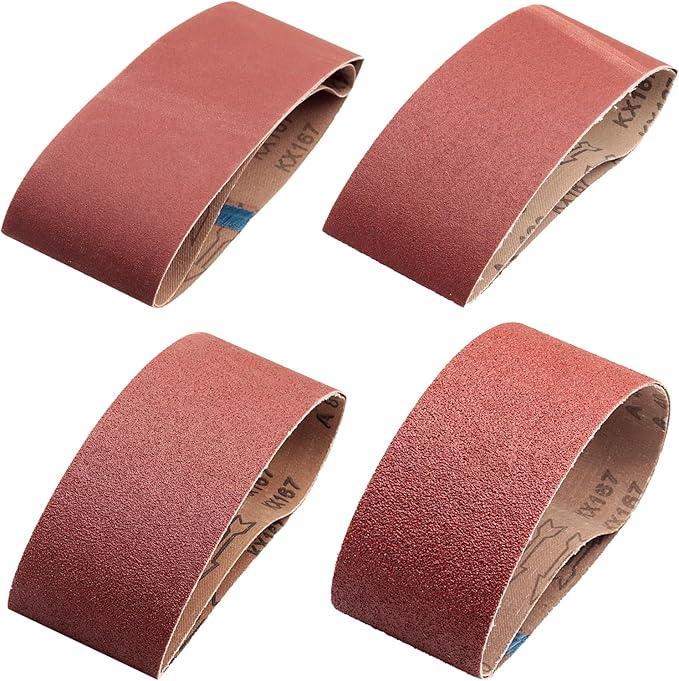 Taokyid 24 PCS 3x24 Sanding Belts, Sandpaper for 3 x 24 Inch Belt Sander,6 Each of 40 80 120 240 Grits