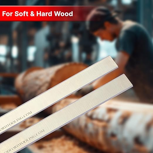 Fits Grizzly G6702, Freud C050, Woodstock W163, W7147, 20 x 1 x 1/8 Inch Planer Blades, HSS Jointer Knives, Made by Xcalibur Tooling - Pack of 2