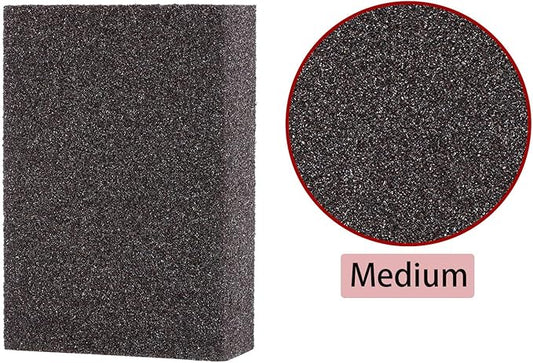 Sanding Sponge, Sanding Blocks, Washable and Reusable Sand Sponge Kit, 8 Pieces (Medium Grade)