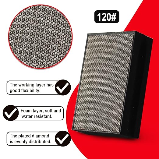 4PCS Diamond Hand Polishing Pads Electroplated Diamond Tools Pad For Granite MarbIe Stone Glass