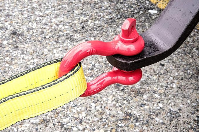 Mytee Products 3/4" Anchor Shackle Forged Carbon Steel w/Alloy Screw Pin Load Limit # 4.75 Tons 9,500 lbs Double Rust Protection Heavy Duty D Ring Shackle for Towing, Rigging & Vehicle Recovery 2 Pk