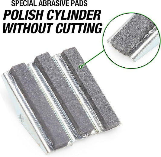 OEMTOOLS 2528F Fine Grit 1-1/8 Inch 3 Piece Replacement Stone Set, Professional Honing Replacement Stones, Honing Stone Tools